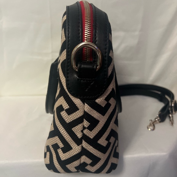 Spartina 449 Callahan Satchel Crossbody EUC Leather And Linen - Picture 8 of 14